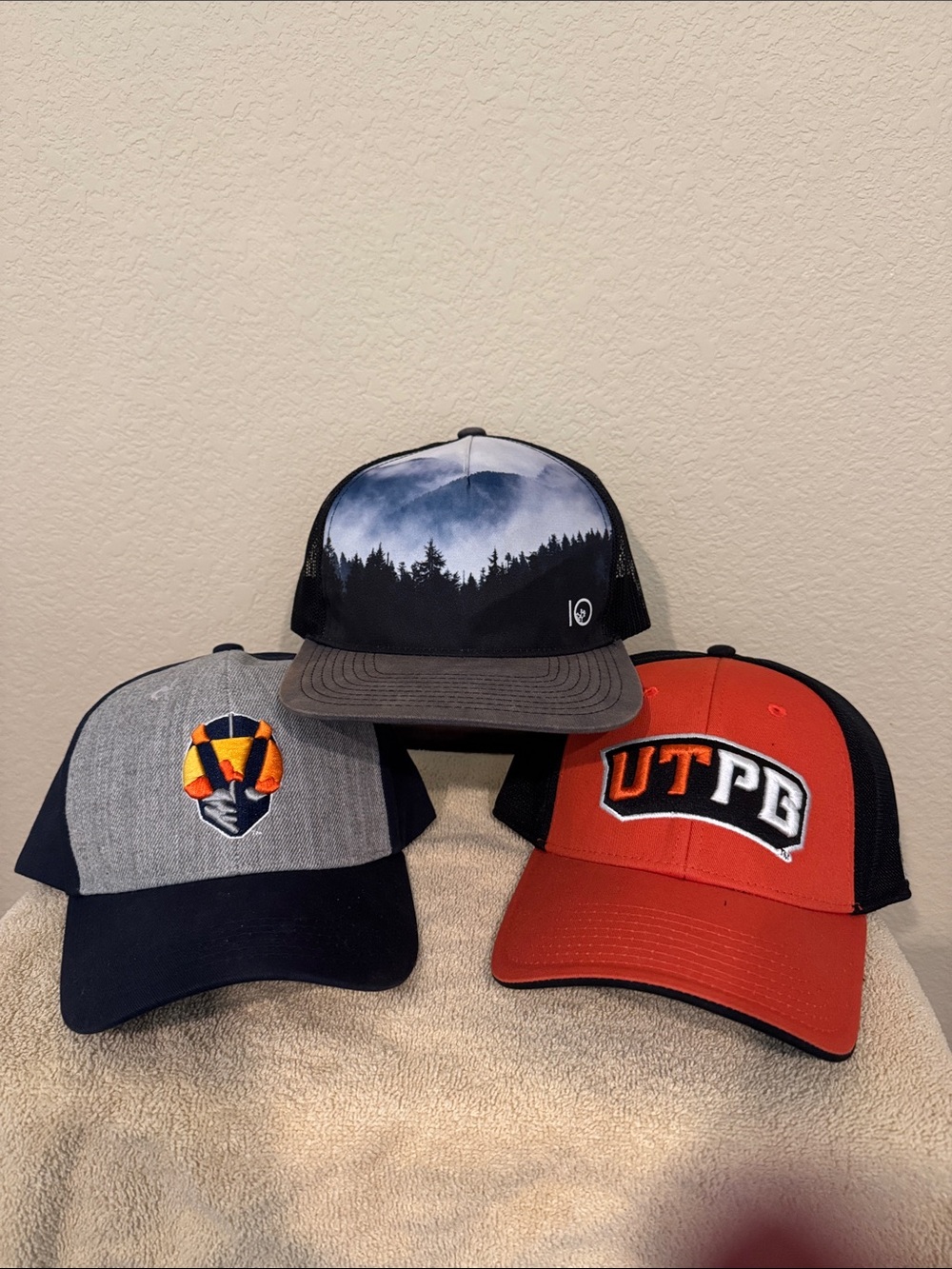 Multiples Men's Trucker Hat - Black, Gray, Orange